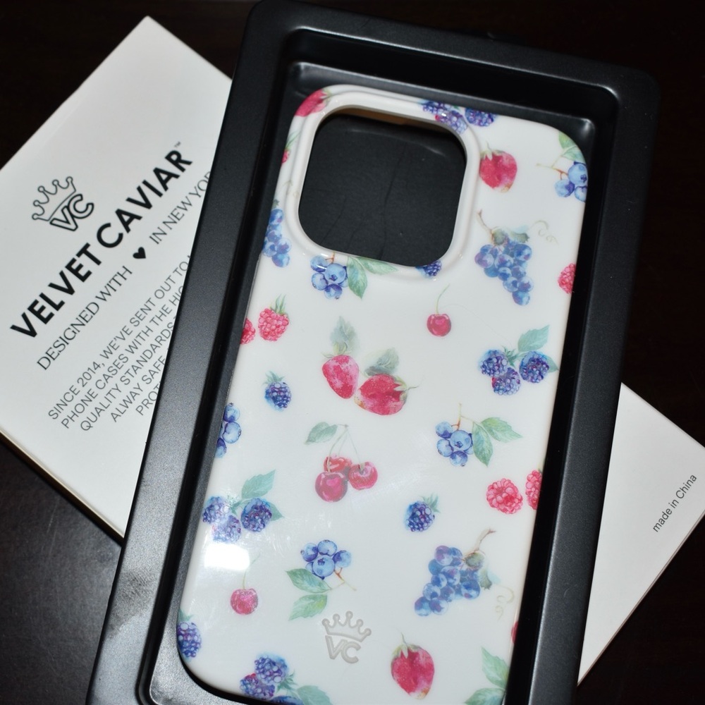 Velvet Caviar Berry Baby iPhone 15 Pro Case